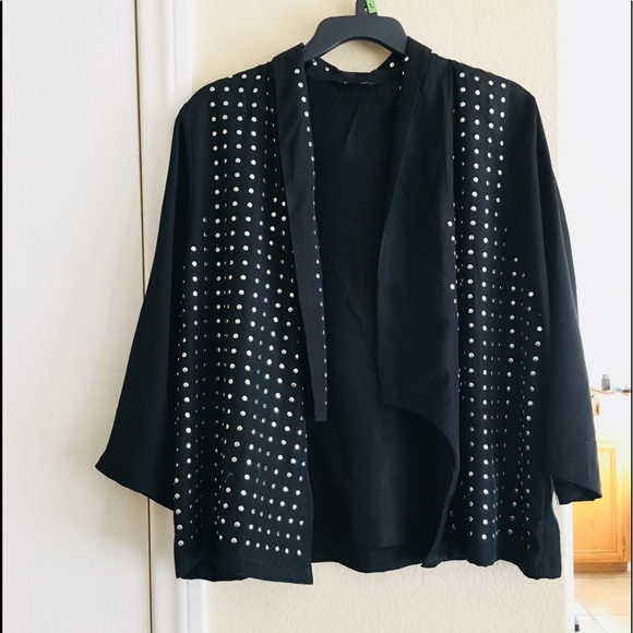 Black studded jacket - Picture 1 of 4